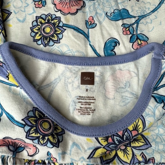 Tea Floral Sleeveless Dress - Picture 5 of 6